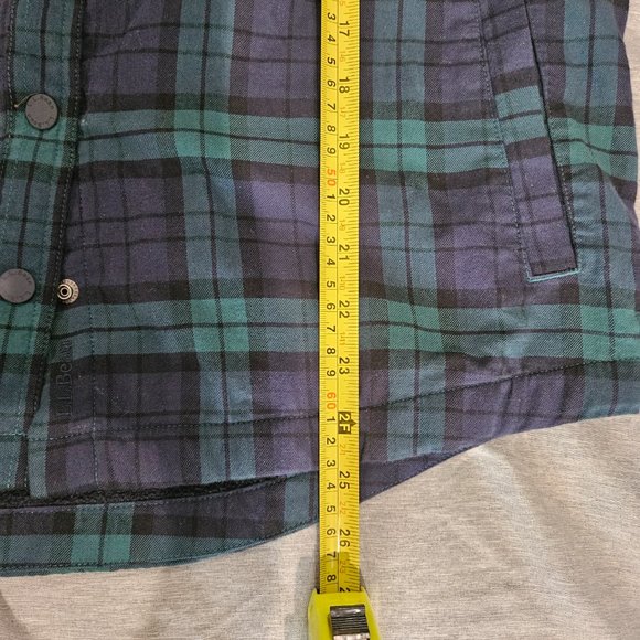 Women's Fleece-Lined Flannel Shirt, Snap-Front Plaid - Picture 6 of 6